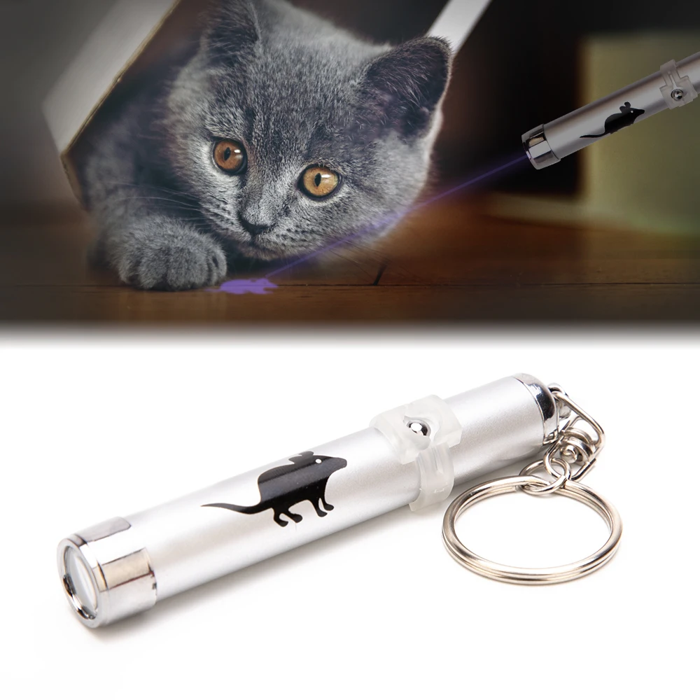 Креативная забавная Pet светодиодный лазерные игрушки кошка игрушка лазер для