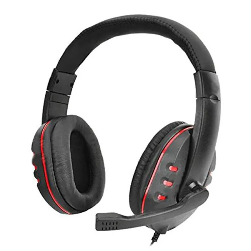 CARPRIE новая игровая гарнитура Голосовое управление проводное Hi-Fi качество звука для PS4 черный+ красный