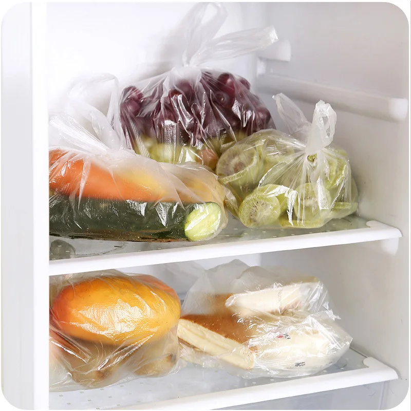 Прозрачные пластиковые пакеты для сохранения свежести с ручкой продуктов 3