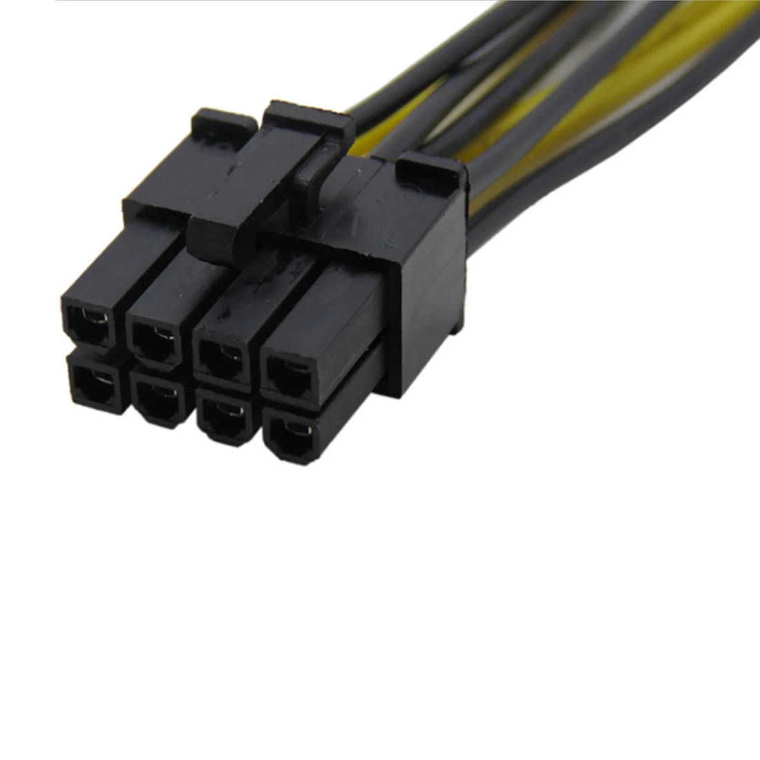 1 шт. белый/черный 2 ide двойной 4pin штекер на 8 Pin Женский кабель питания разъем