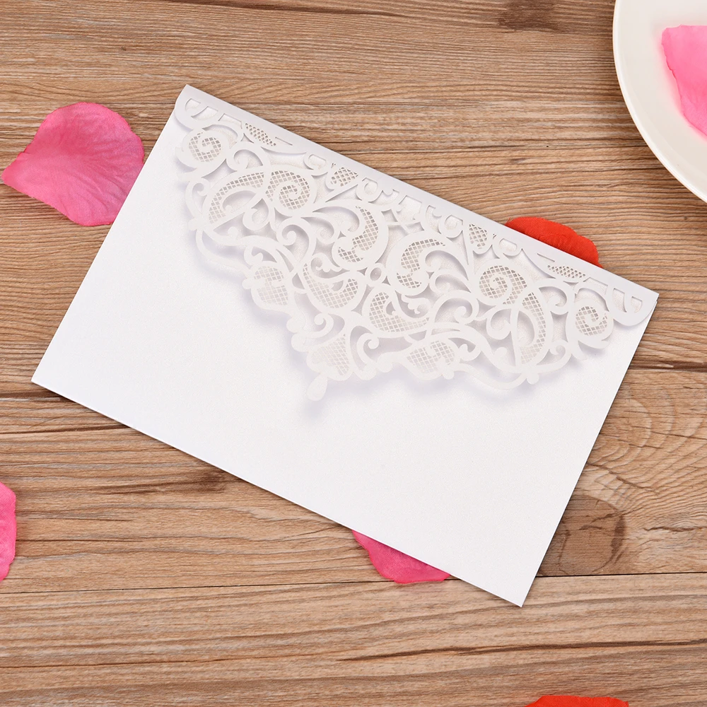 10 шт. Пригласительные открытки свадебные приглашения пустой внутренний лист