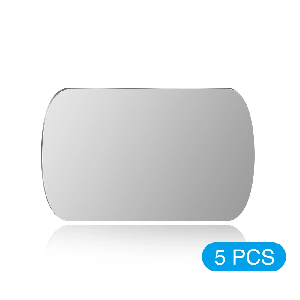 Rectangle 5PCS Магнитный автомобильный держатель для телефона RAXFLY с металлической пластиной, магнитный держатель для Xiaomi в автомобиле, подставка для телефона, железные листы для iPhone X XS - Цвет: Rectangle 5PCS