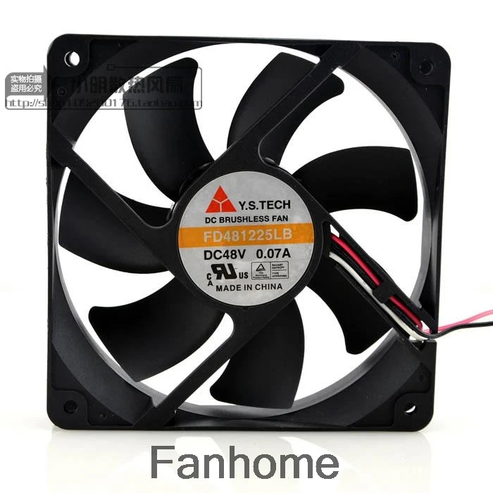 Для оригинального бесшумного охлаждающего вентилятора Yuanshan Y.S.TECH FD481225LB 12025 DC48V