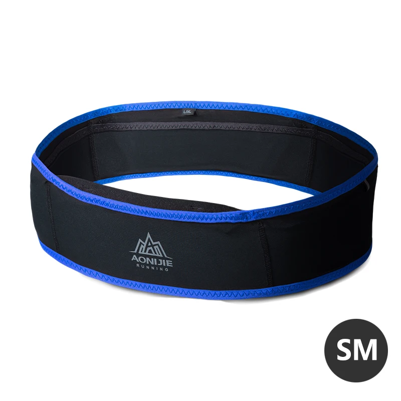 SM Black Blue AONIJIE W938 тонкий беговой поясной ремень сумка для бега поясная сумка для путешествий деньги марафон тренажерный зал тренировки фитнес 6,9 В держатель мобильного телефона - Цвет: SM Black Blue