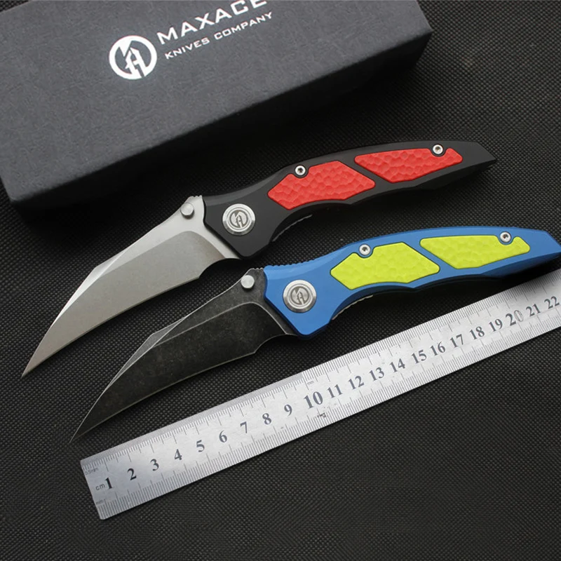 Maxace Queen karambit CS коготь складной нож 60hrc инкрустация G-10 ручка тактический для отдыха