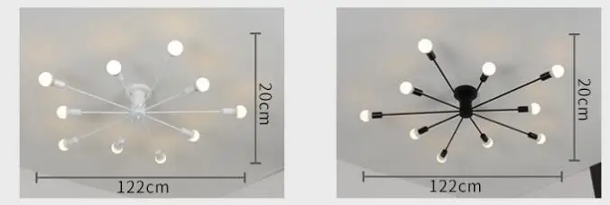 Поверхностного монтажа железная труба потолочная лампа Светодиодная