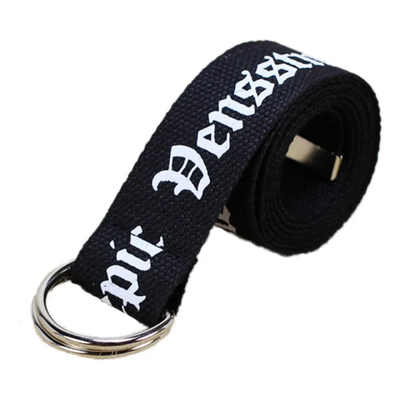 Нейтральный нейлоновый холщовый пояс с принтом тайского D образного кольца