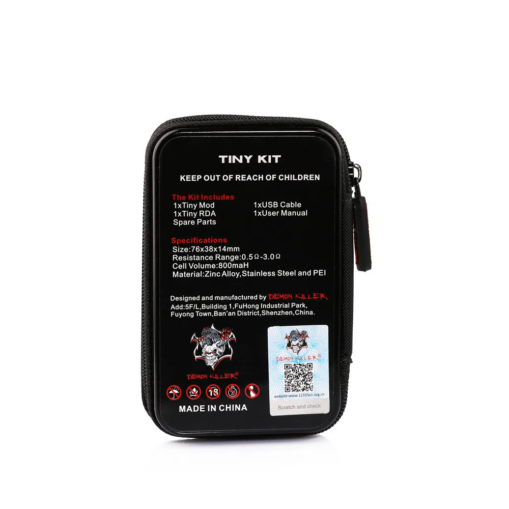 Оригинальный крошечный комплект Demon Killer с крошечным танком RDA светодиодный экран