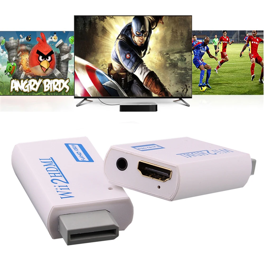 CE FCC адаптор-конвертер для wii к HDMI конвертер с аудио аналоговым в выход 720 P/1080 P ТВ