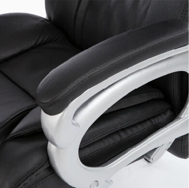 Домашнее офисное кресло эргономичное компьютерное массажное boss can lie с кожаным