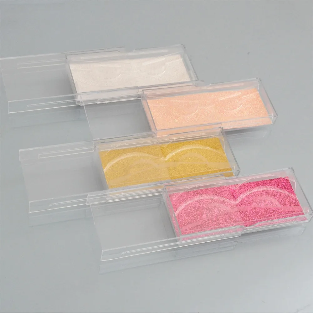 20box mix color 20 шт накладных ресниц случае ресниц упаковочные коробки блеск раздвижные прозрачные пластиковые чехол для упаковки с четким держатель лотков - Цвет: 20box mix color
