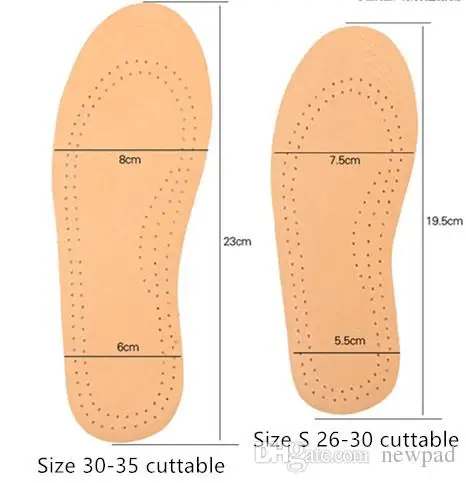 

Sheepskin Leather Kids Insole Latex Children Comfortable And Breathable Perspiration Deodorization Size S L From 24 to 35