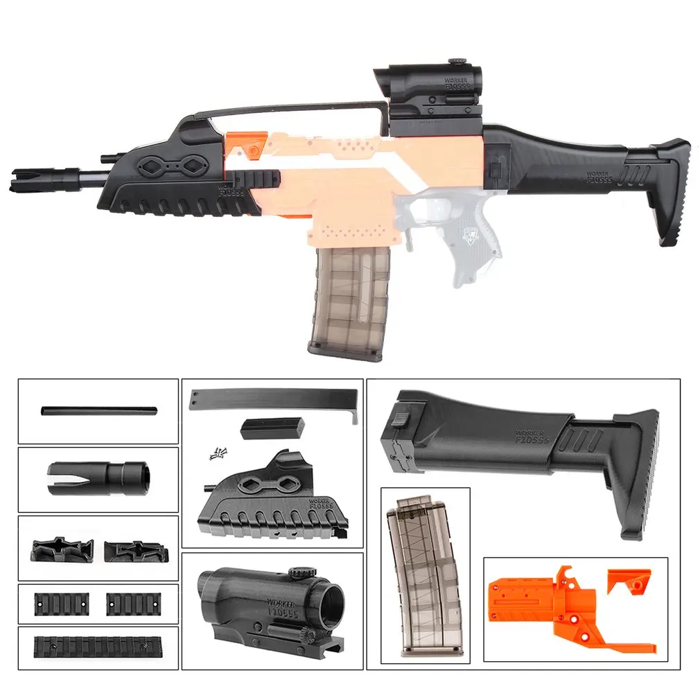 Мод XM8 имитация комплект 3D печать украшения Высокопрочный пластик для Stryfe изменить игрушки для Nerf части игрушки пистолет аксессуар подарок