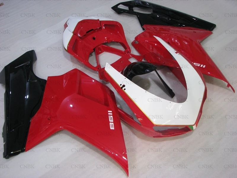 Обтекатели для DUCATI 848 2007 2011 черные белые красные корпуса комплекты 1098 2008