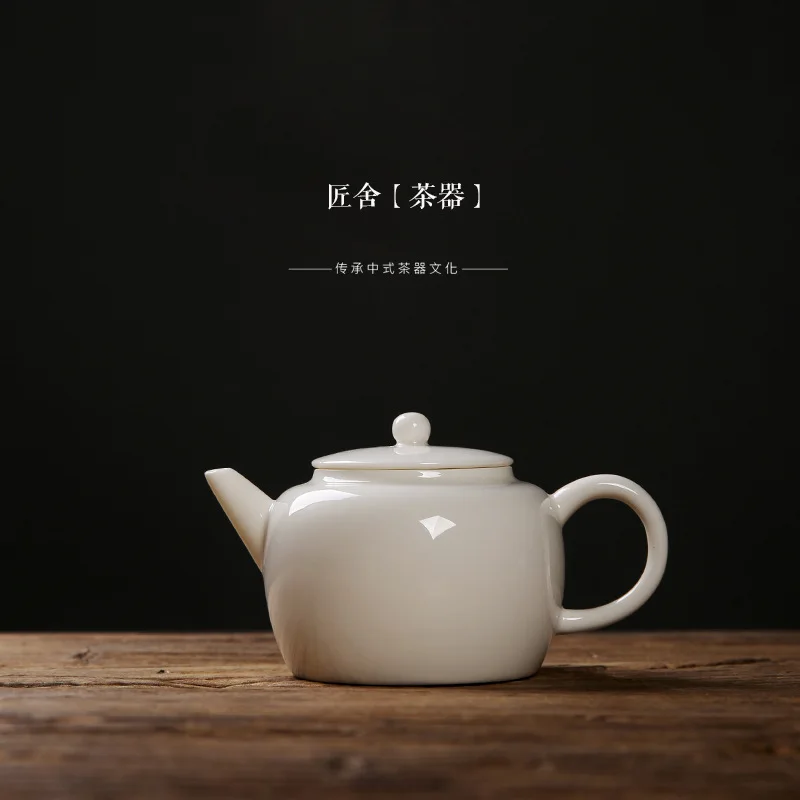 Jade фарфоровый чайник керамический кунг фу чай с одиночным белый фарфор Dehua