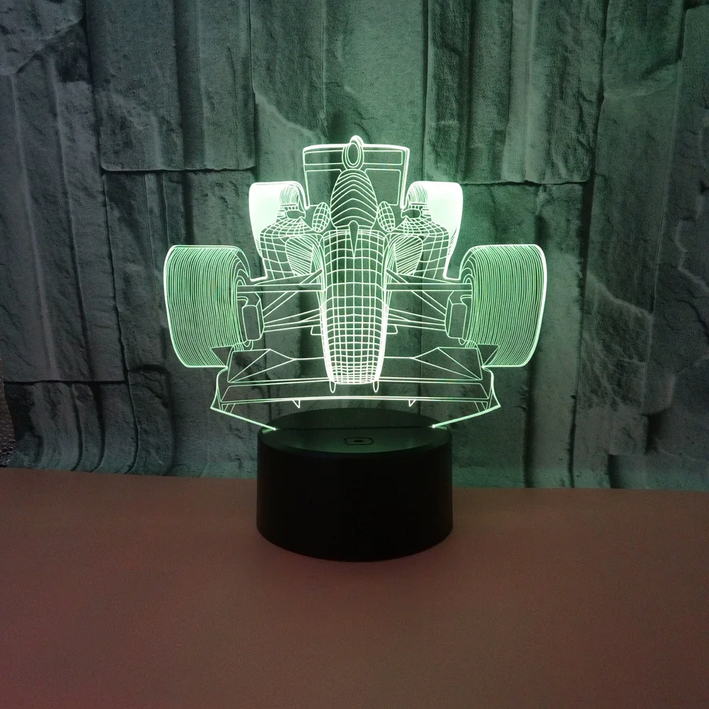 Яркий светодиодный светильник с сенсорным управлением 3d ночник дистанционным