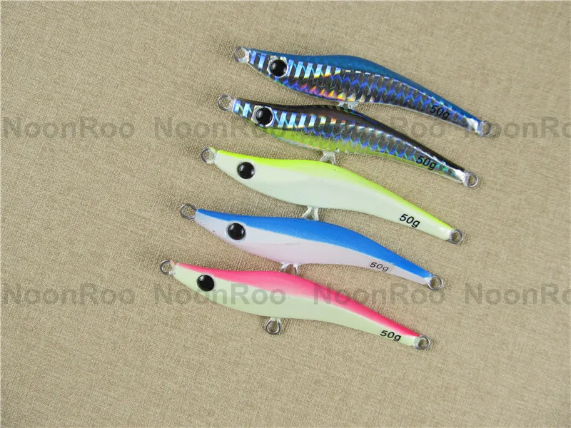 20g 30g 50g 70g 90g Metal Jig Fishing Lure 5pcs/Lot Lead Fish Speed Jig Saltwater Fishing Lure