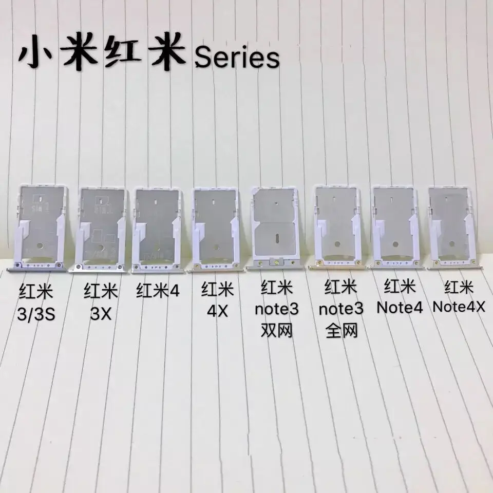 

Redmi 3/3S/3X 4/4A/4X note3 note4/4X series Cato Micro SIM SD TF Card Adapter Holder Inner Spare Part Smartphone FFC FPC PCB