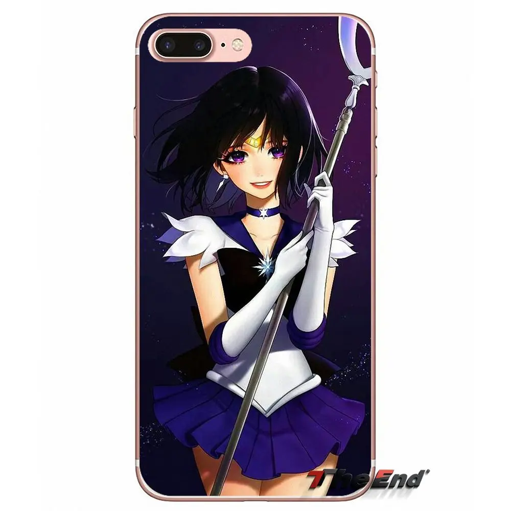 Мягкий чехол для девочек Samsung Galaxy S3 S4 S5 MINI S6 S7 edge S8 Plus Note 2 3 4 5 Grand Core Prime Sailor Saturn Moon Japan