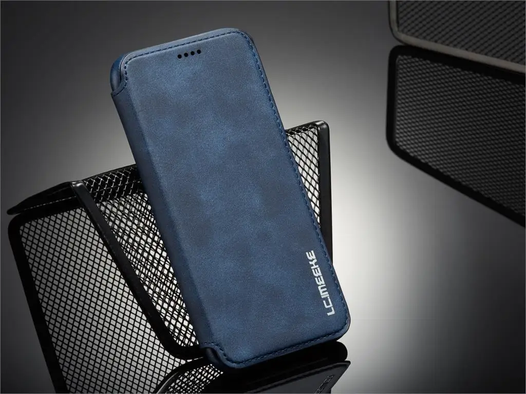 LC. imeeke роскошный Магнитный привлекательный флип-чехол для samsung Galaxy S8 и S8+ Plus бизнес-Кобура ретро кожаный чехол простой