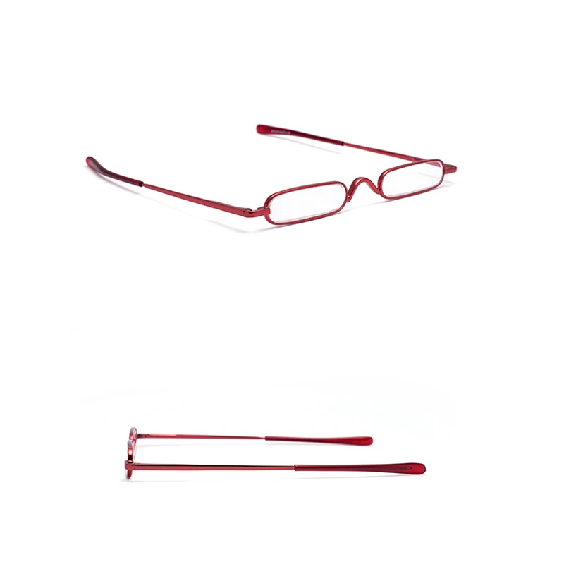 Zilead мини портативные металлические очки для чтения, для женщин и мужчин, весенние очки для пресбиопики с ручкой, чехол+ 4,0 до+ унисекс