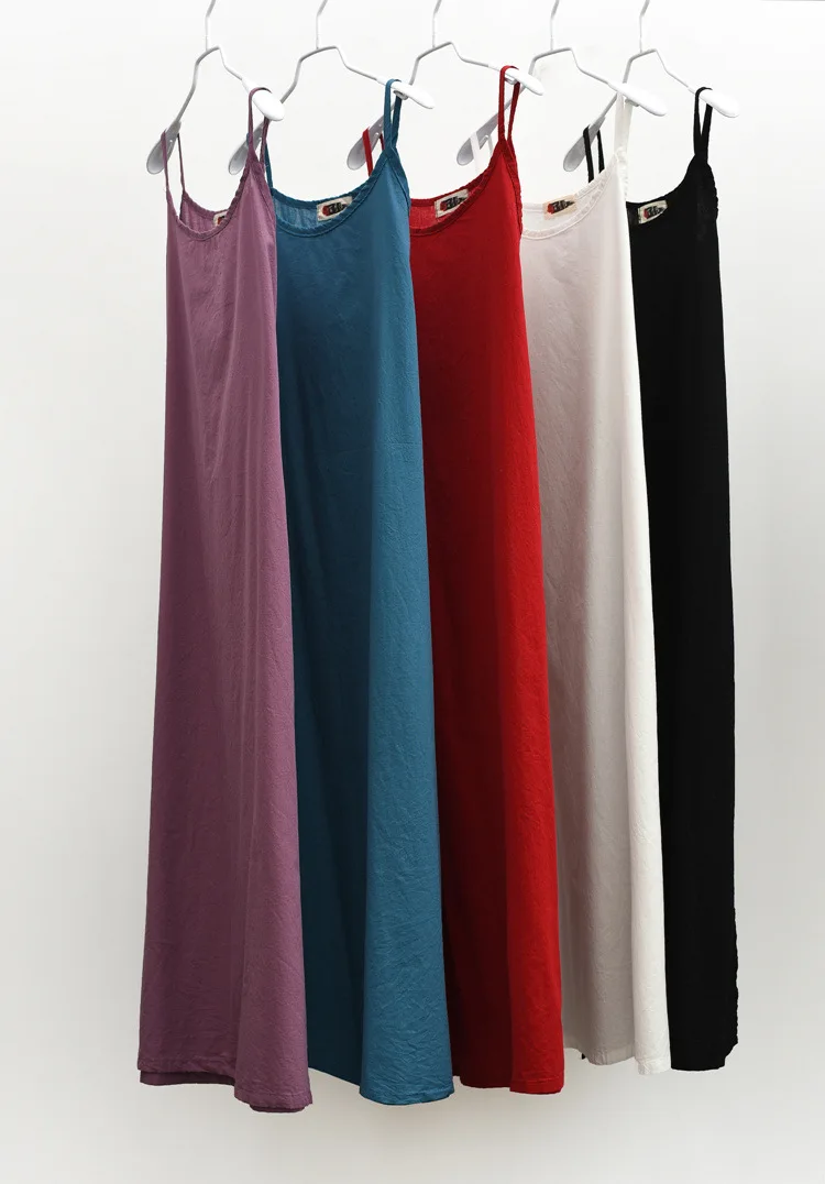 Suvance летнее Повседневное платье с О-образным вырезом на тонких бретелях