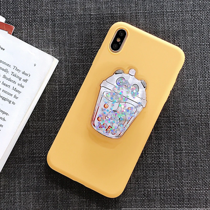 Прекрасный для питевых чашек чехол для Xiaomi mi 8 Lite 9 SE CC9E 9T 6X A1 A2 Lite 5X Max 3 Pro mi x 2 2S F1 милый медведь TPU Защитный чехол - Цвет: WhiteBear Yellow