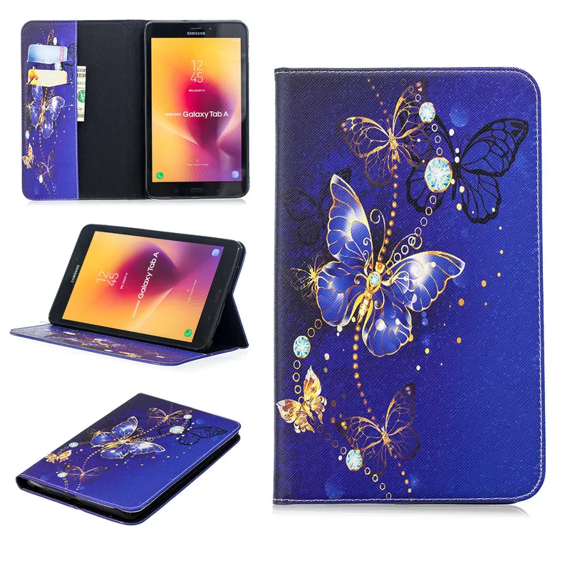 For Samsung Galaxy Tab A 8.0 T380 T385 2017 Tablet Case Cover Art Painting Flip leather case Folio tablet Stand Shell Ca | Компьютеры и