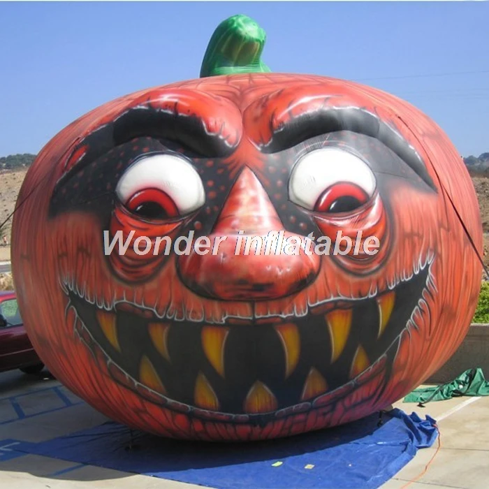 

Hot sale new designed scary giant inflatable halloween pumpkin for garden decoration