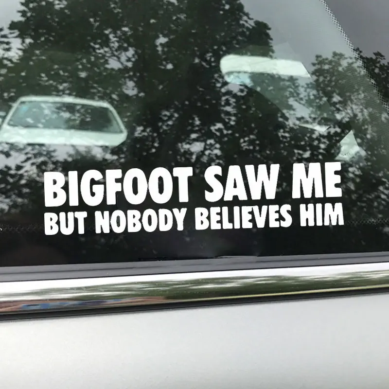 Bigfoot Saw Me Автомобильная Наклейка виниловая Персонализированная забавная