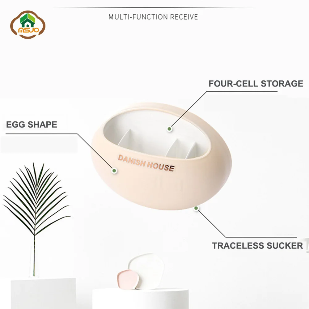 Держатель зубной щетки MSJO Настенный Чехол для макияжа милый дизайн яиц контейнер