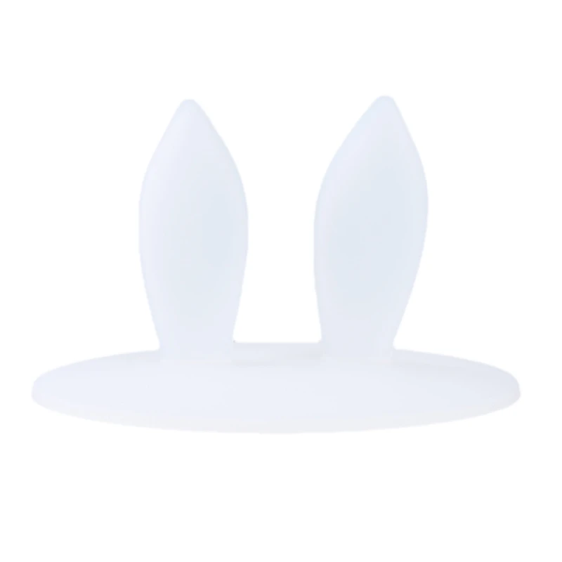 Silicone Rabbit Ear Cups Lids Cute Dustproof Reuseable Cup Covers Anti-dust Reusable Sealing Anti Dust Coffee Cover | Дом и сад