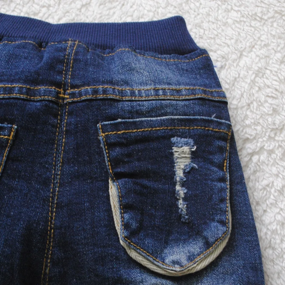 4082 kids spring autumn baby boys jeans boy pants soft denim trousers navy blue children fashion new BABY 0-3 years |