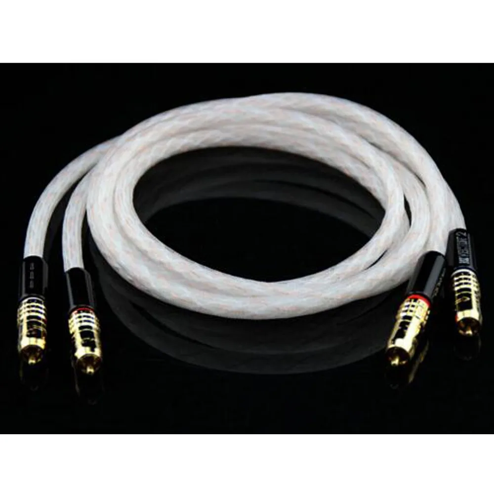 Пара Taralabs RSC Vector 2 RCA серебряный кабель для соединения Золотой Rca штекер|rca interconnect