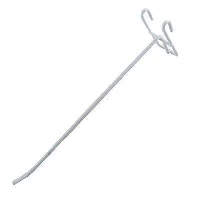 

8" Length Grid Wall Bracket Metal White Display Hooks