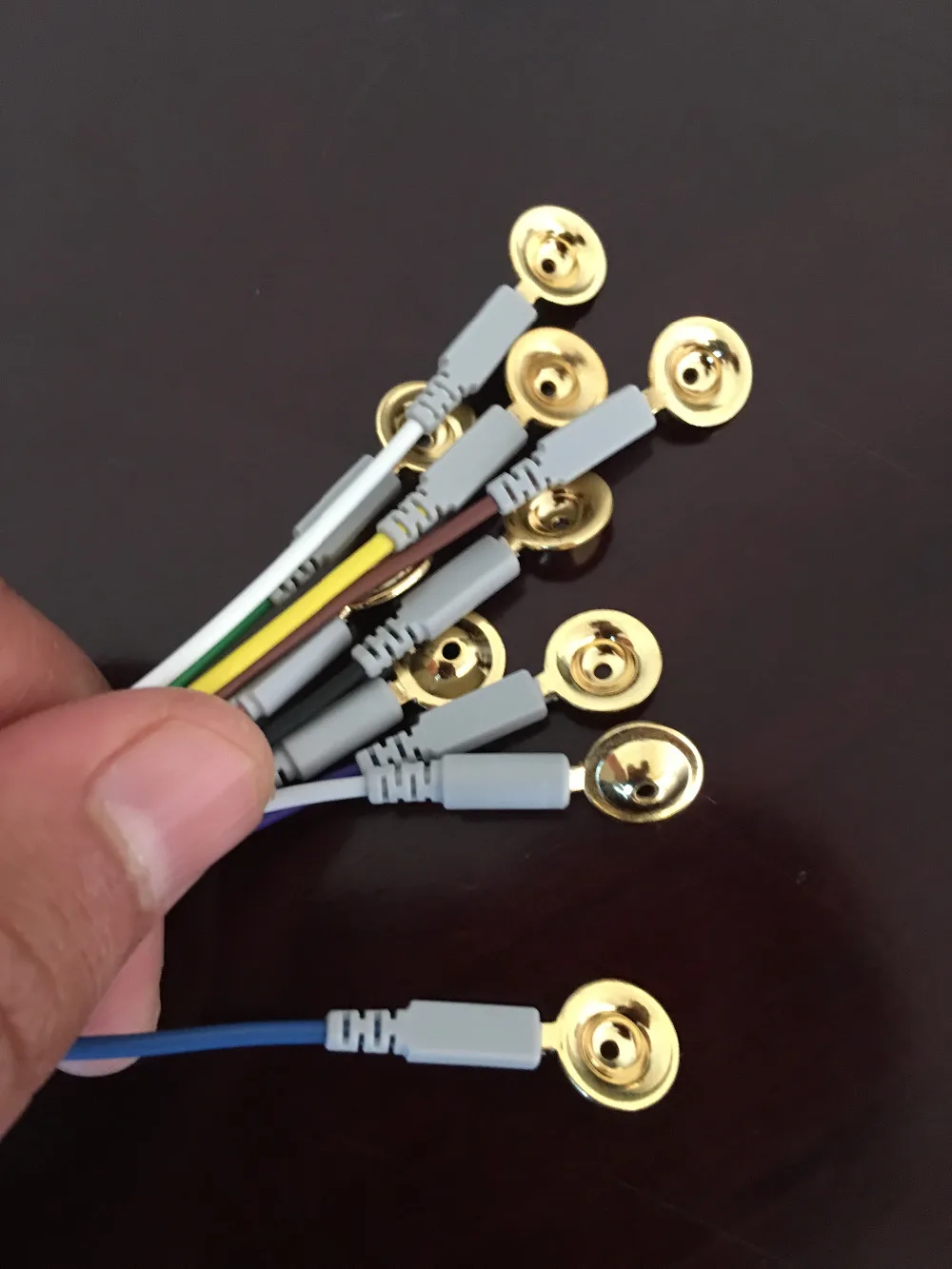 20 шт. совместимый с Din 1 5 мм электроэнцефалографический кабель EEG для мозга