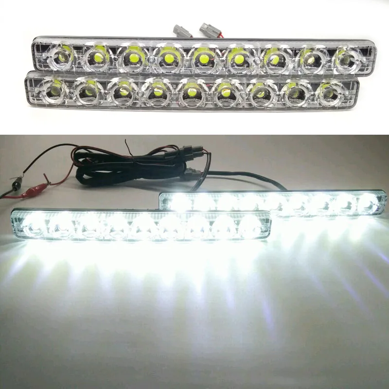 Супер яркий 18 Вт/комплект белый 9 светодиодный передний противотуманный