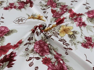 color 8 Мягкое платье с цветочным узором; одежда для сна; полиэстер; атласный Текстиль; tecido - Цвет: color 8