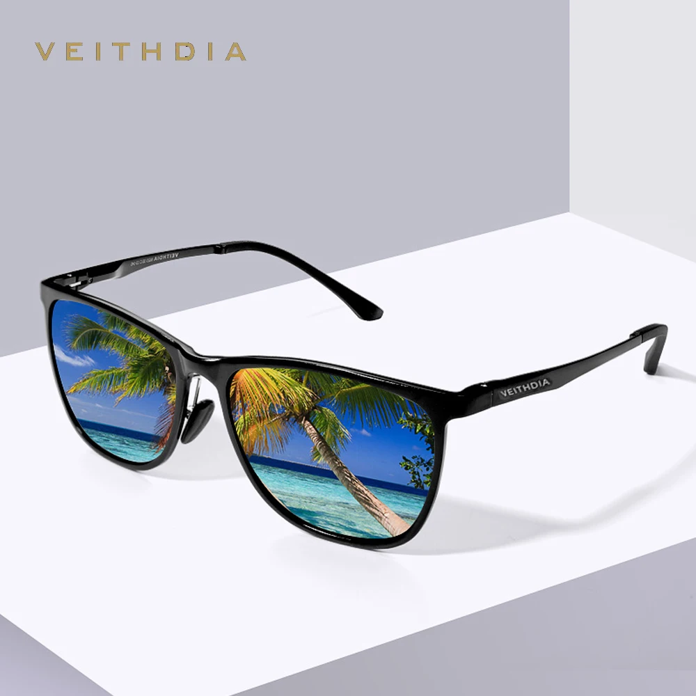 

VEITHDIA Retro Aluminum Magnesium Brand Men's Mirror Sunglasses Polarized Lens Vintage Eyewear Driving Sun Glasses For Men 6623