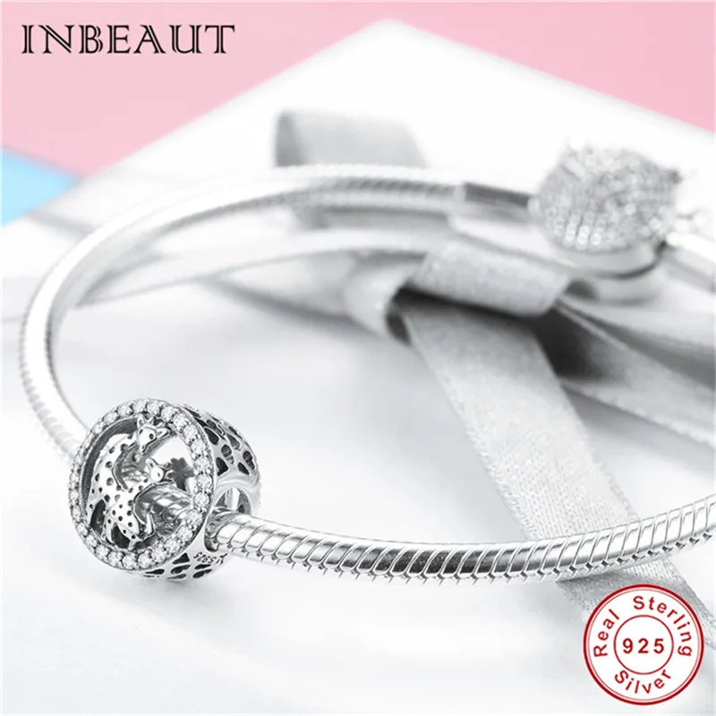 Браслет детский из серебра 925 пробы с бусинами в виде оленя | Украшения и