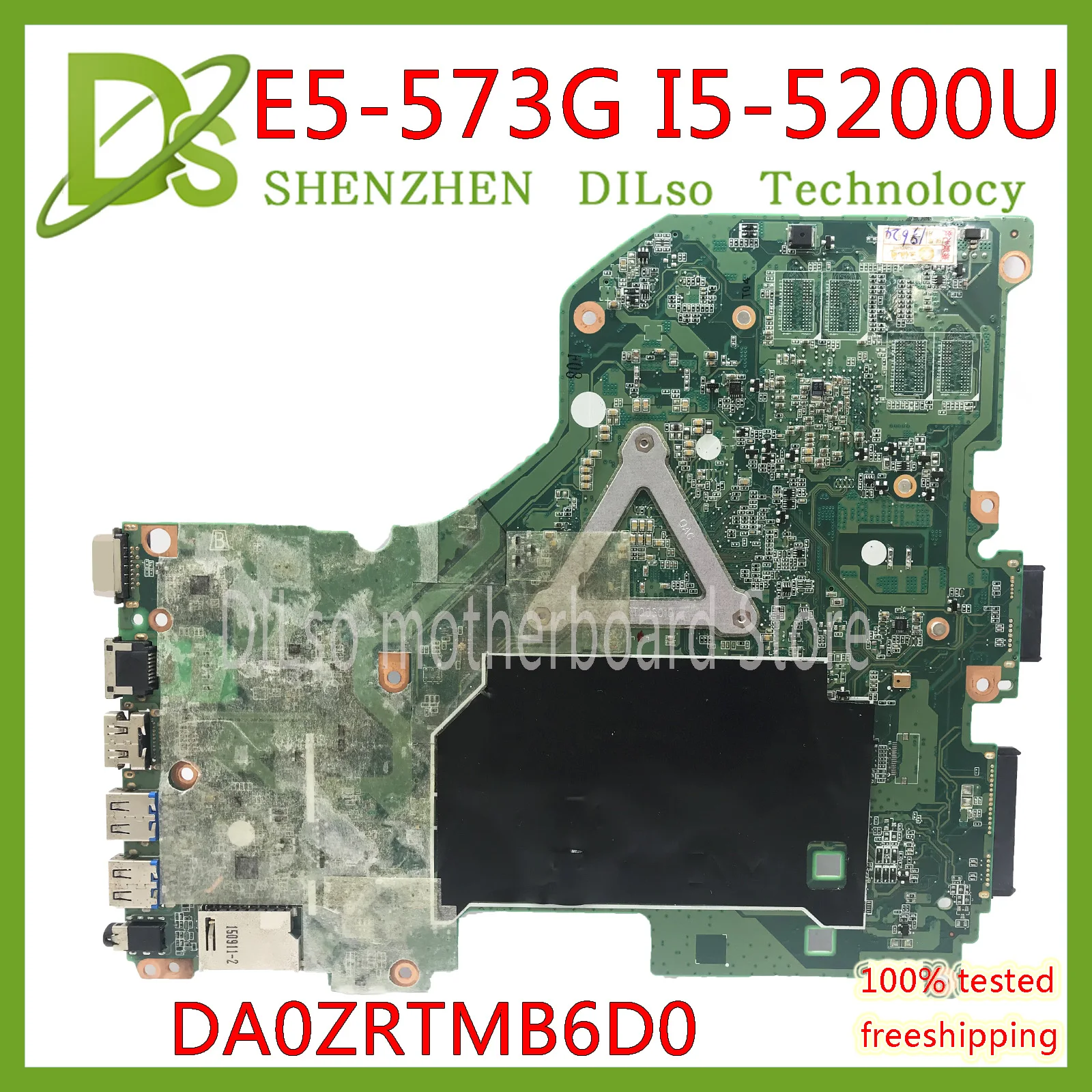 KEFU E5 573G материнская плата для Acer Aspire 573 I7 4510U GT920M/GT940M DA0ZRTMB6D0 тестовая работа 100%