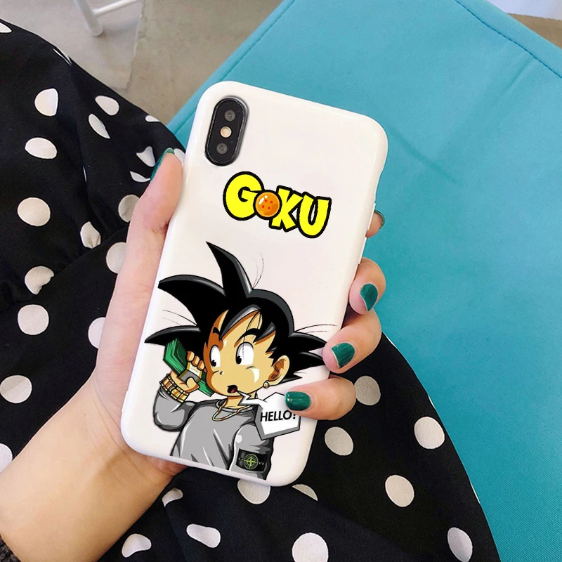 Dbz Dragon Ball Z Супер Гоку мягкий силиконовый карамельный цвет чехол для телефона для iPhone 11 pro X XR XS MAX 6 7 8 plus 6s TPU