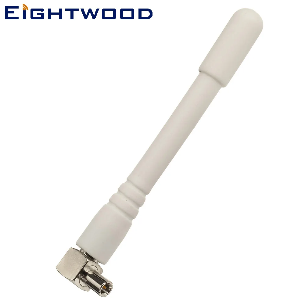 Eightwood 2-Pack 700-2700 MHz 4G LTE Mini TS9 Plug Male антенна (белая) для USB модема WiFi мобильных Wi-Fi hotspot -