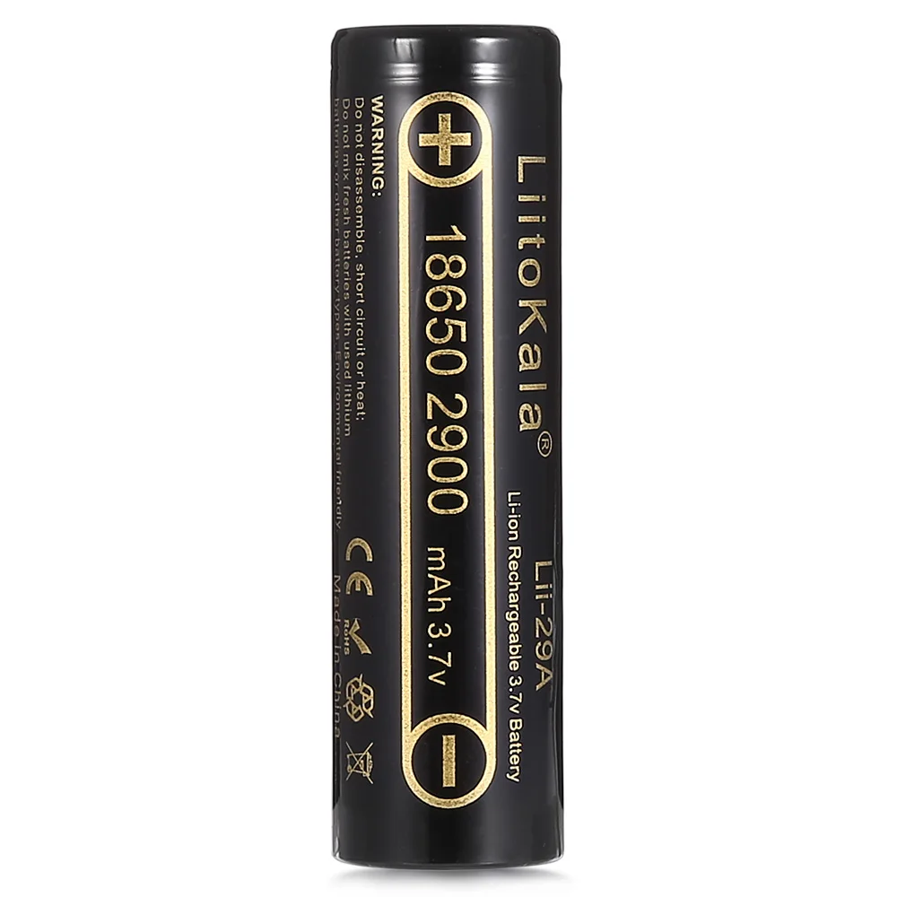 4pcs HK LiitoKala Lii-29A for 3.7V 18650 2900mAh NCR18650PF dedicated Electronic cigarette Lithium Rechargeable battery | Электроника