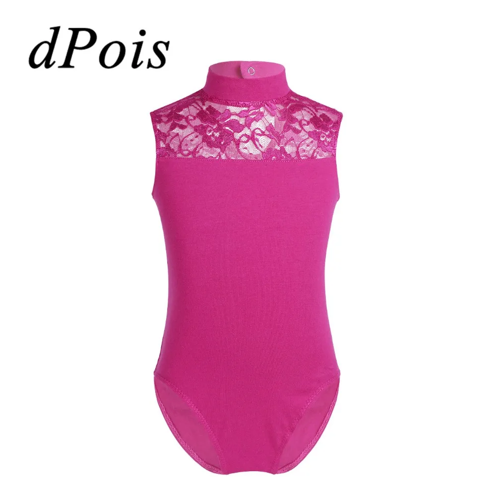 

Children Gym Bodysuit Swimsuit Lace Back Ballet Dance Dress Gymnastics Tank Leotard Skirt Jumpsuit Ballerina Stage Show Costume