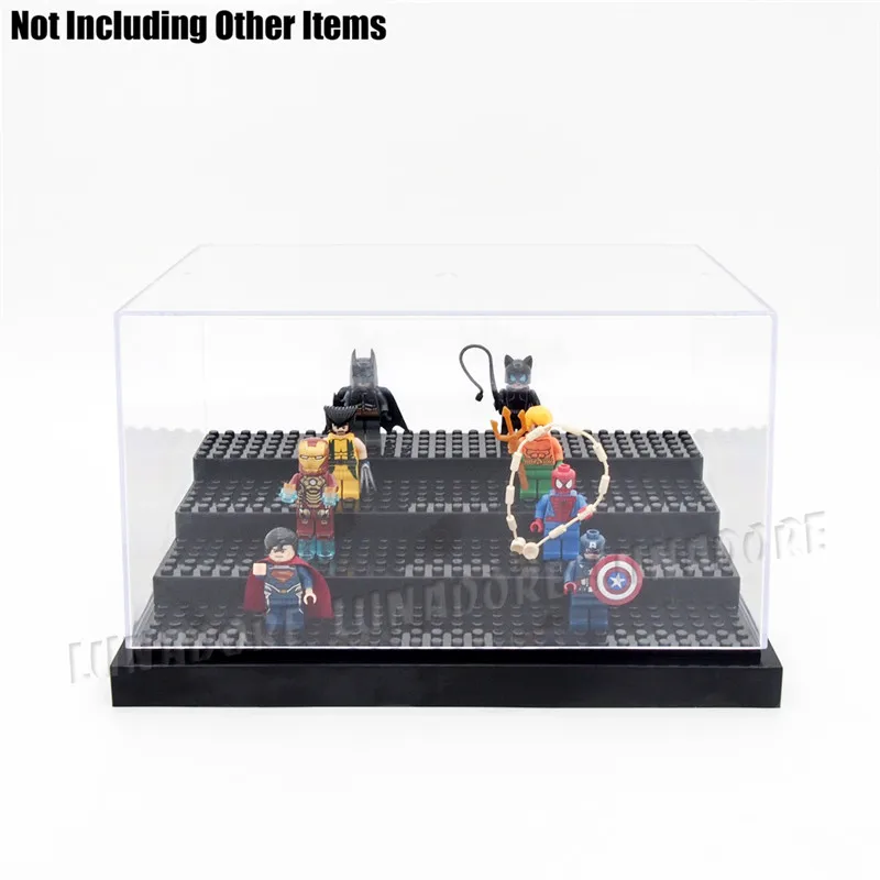Odoria 24 2x15 7x13 см 4 шага строительные блоки Акриловые Дисплей чехол из прозрачного