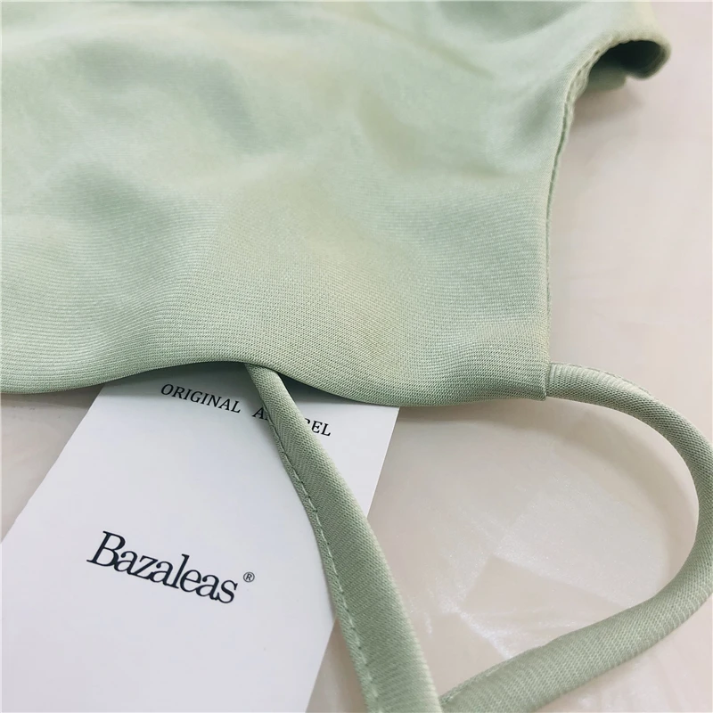 Платье женское атласное на тонких бретельках с завязкой сбоку | Женская одежда