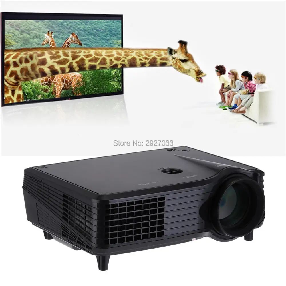 HD Мультимедиа светодиодный проектор AV/VGA/HDMI/ТВ/USB 1280*800 для Видеоигры ТВ Проектор