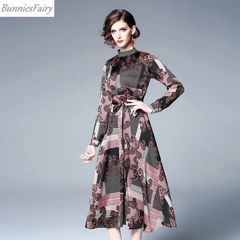 BunniesFairy 2019 весеннее Новое Женское винтажное Ретро Полосатое геометрическое