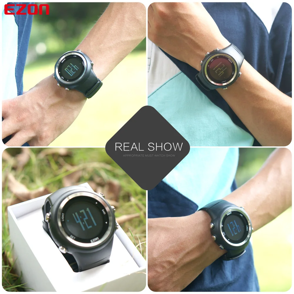 EZON GPS дистанция скорость калорий монитор мужские спортивные часы